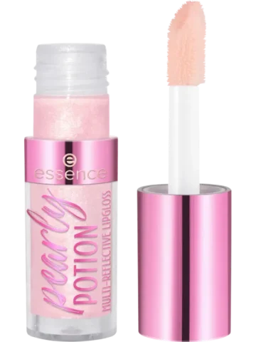 essence – Gloss à lèvres Pearly Potion Multi-Réflexion 01 Golden Peach, 2,5 ml