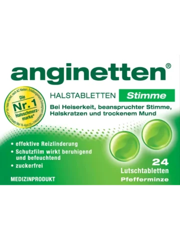 anginetten Pastilles pour la voix, 24 pièces
