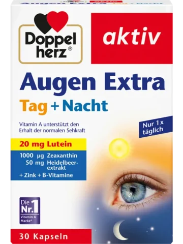 Doppelherz Capsules pour les yeux Extra Jour + Nuit, 30 pièces, 16,2 g