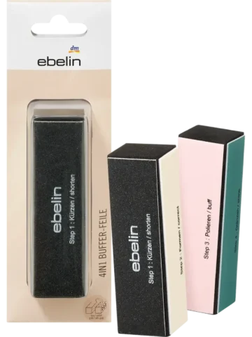 ebelin Lime à ongles buffer 4 en 1, 1 pièce