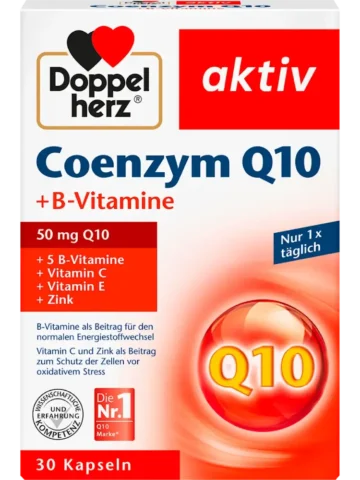 Doppelherz Coenzyme Q10 + Vitamines B, capsules, 30 unités, 12,5 g
