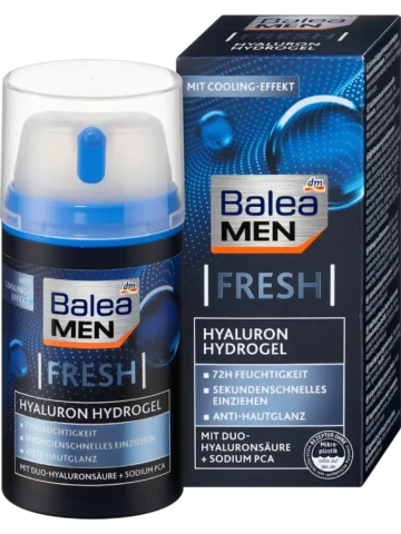 Balea MEN – Gel Hydratant Visage Fresh Hyaluron, 75 ml