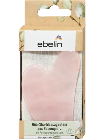 ebelin Pierre Gua Sha en forme de Y en quartz rose, 1 pièce