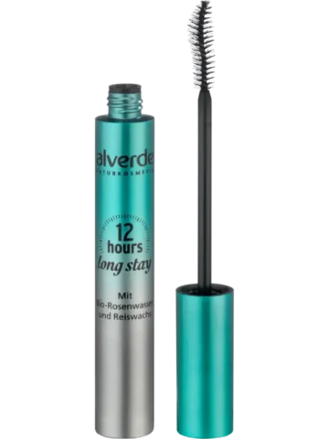 alverde NATURKOSMETIK Mascara 12 Hours Long Stay 10 Noir, 9 ml