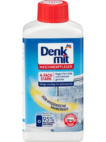 Denkmit Entretien machine contre graisses & calcaire, 250 ml