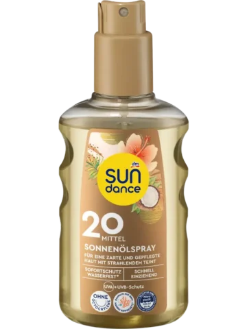 SUNDANCE Spray huile solaire SPF 20, 200 ml