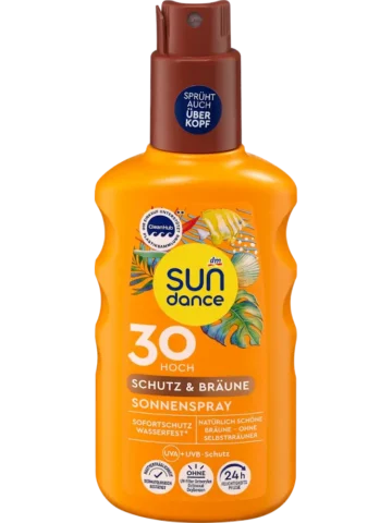 SUNDANCE – Spray solaire Protection & Bronzage SPF 30, 200 ml