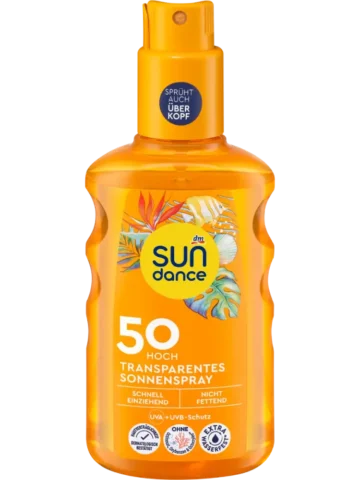 SUNDANCE Spray solaire transparent SPF 50, 200 ml