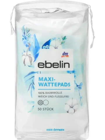ebelin Disques de coton Maxi, 50 pièces