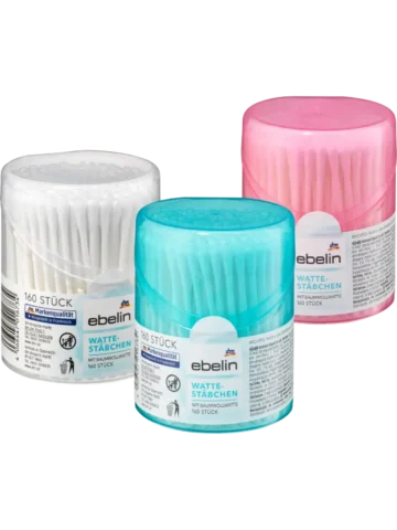 ebelin Bâtonnets ouatés en boîte, 160 pièces