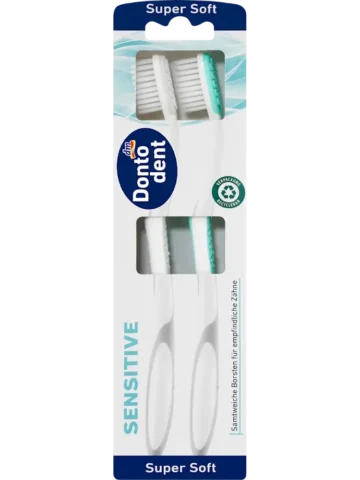 Dontodent Brosse à dents Sensitive super soft, 2 pièces
