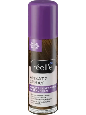 réell‘e Spray retouche racines brun à châtain moyen, 75 ml
