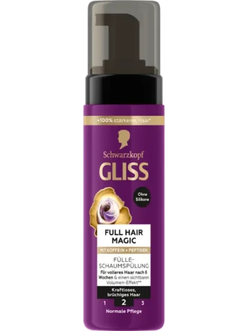 Schwarzkopf GLISS Après-shampooing mousse Full Hair Magic, 200 ml
