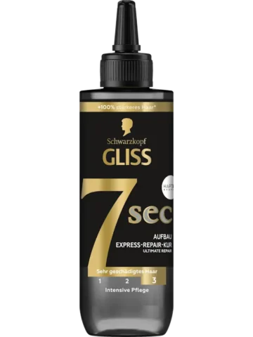 Schwarzkopf GLISS Soin capillaire 7sec Express-Repair, Ultimate Repair, 200 ml