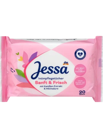 Jessa Lingettes intimes Douces & Fraîches, 20 pièces