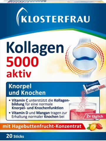 Klosterfrau Collagène 5000 actif – Sticks, 20 unités, 80 g