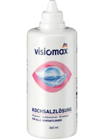 VISIOMAX Solution saline pour lentilles de contact, 360 ml