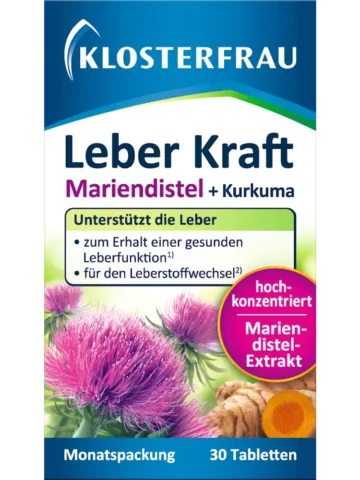 Klosterfrau Comprimés Leber Kraft, 30 comprimés, 21,1 g
