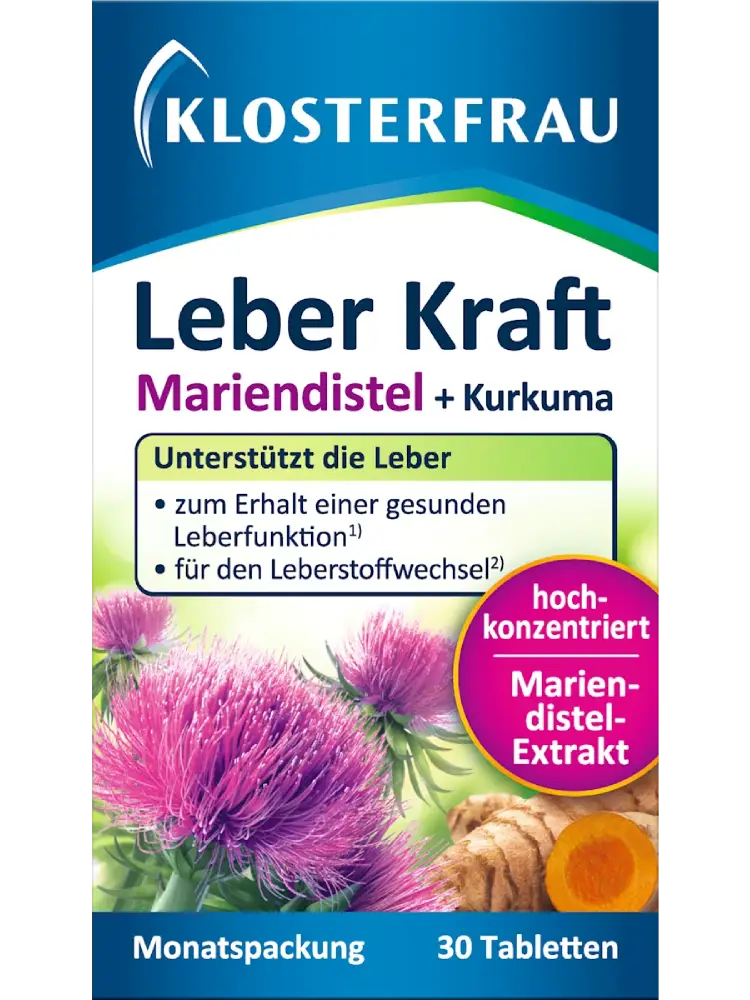 Klosterfrau Comprimés Leber Kraft, 30 comprimés, 21,1 g