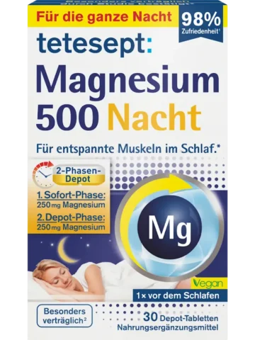 tetesept Comprimés de magnésium Nuit, 30 pièces, 42,6 g