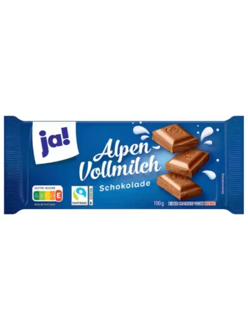 ja! Chocolat au lait des Alpes, 100 g