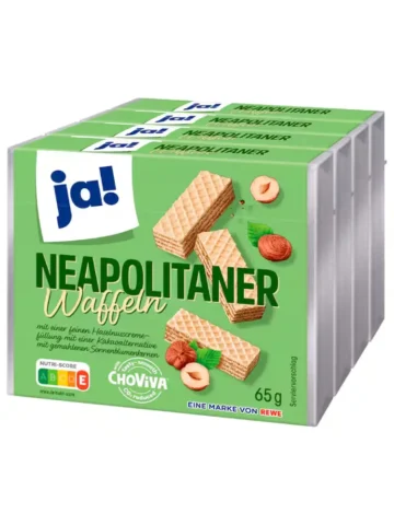 ja ! Gaufrettes napolitaines 4 × 65 g