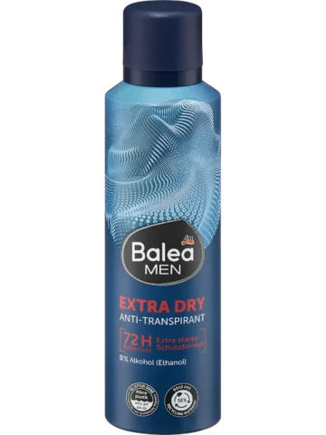 Balea MEN Déodorant anti-transpirant spray Extra Dry, 200 ml