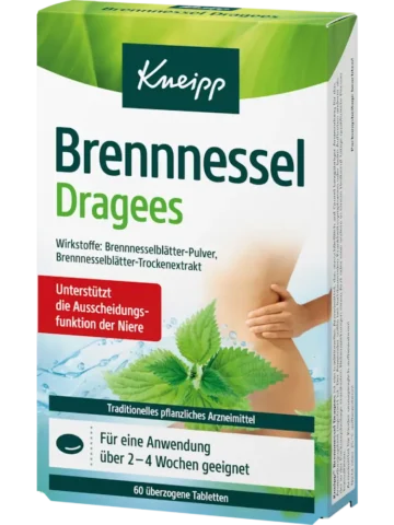 Kneipp Dragées d’ortie, 60 comprimés enrobés