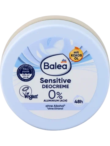Balea Crème déodorante Sensitive, 50 ml