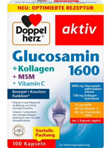 Doppelherz Glucosamine 1600, 100 gélules, 113 g