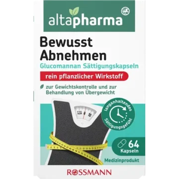 Altapharma Gélules de satiété au glucomannane – Perte de poids consciente