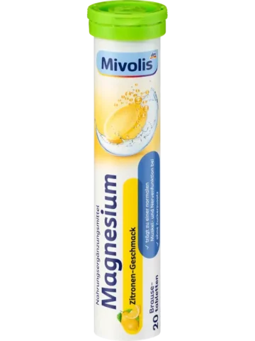 Mivolis Comprimés effervescents de magnésium, 20 comprimés, 82 g