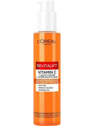 L'ORÉAL PARIS REVITALIFT Mousse nettoyante Revitalift Clinical Vitamine C, 150 ml